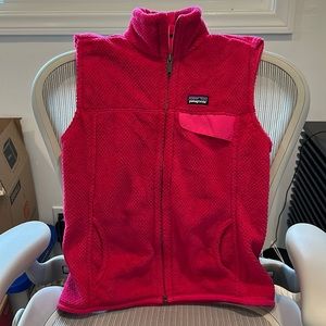 Hot Pink Patagonia Fleece Vest